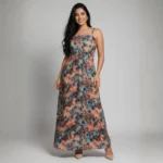 Vestido Longo Floral Feminino