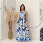 Vestido Longo Floral Feminino