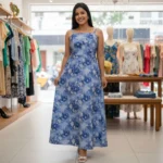 Vestido Longo Floral Feminino