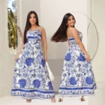 Vestido Longo Floral Feminino
