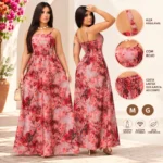 Vestido Longo Floral Feminino
